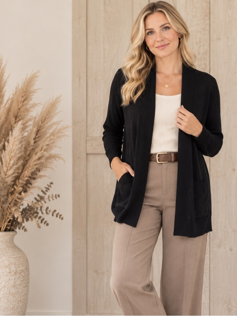 Cielo Black Cardigan - XL